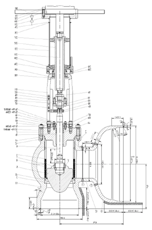 蒸汽启闭调节阀 steam blow-off control valve